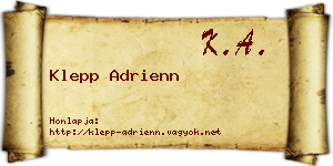 Klepp Adrienn névjegykártya